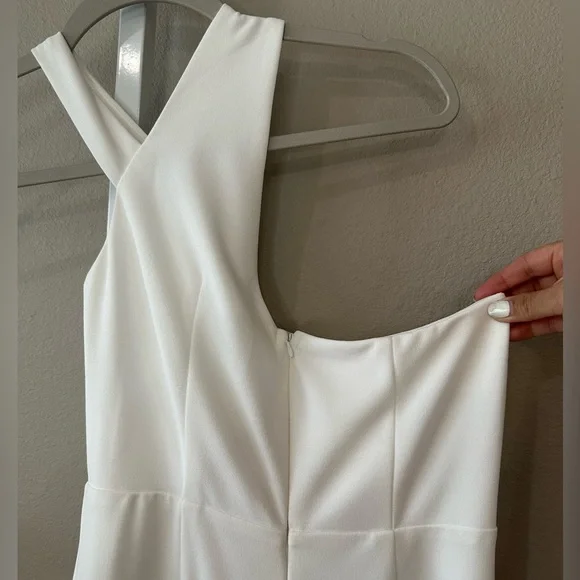 Lulus White One-Shoulder Mermaid Maxi Dress Wedding Formal Gown Prom Homecoming - Picture 6 of 9